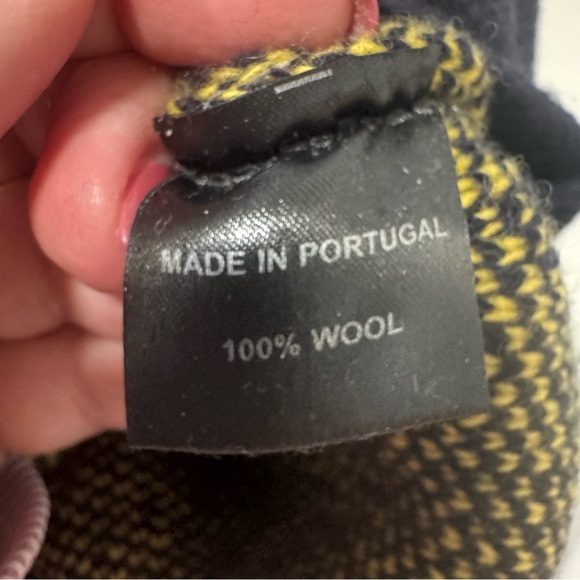 Gyles & George London Flowerpot Sweater Medium Navy Blue Wool Rowing Blazers - Picture 5 of 10